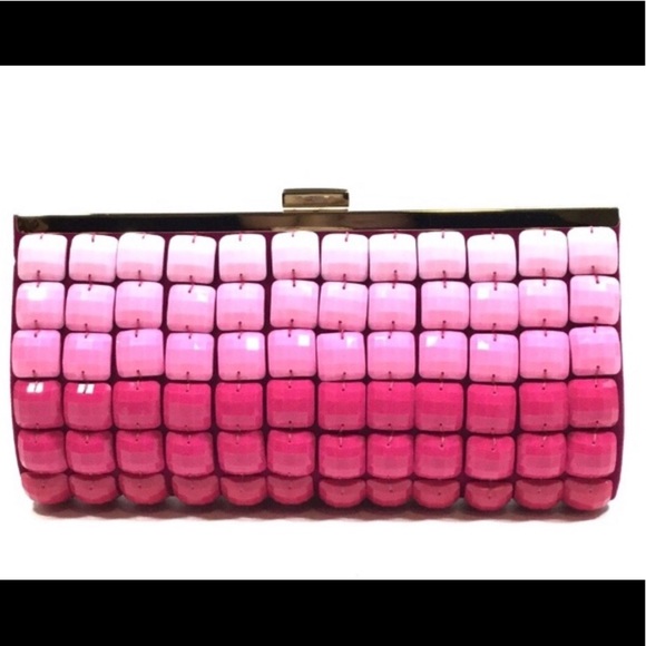 (2 for $30) INC pink ombré clutch - Picture 7 of 8